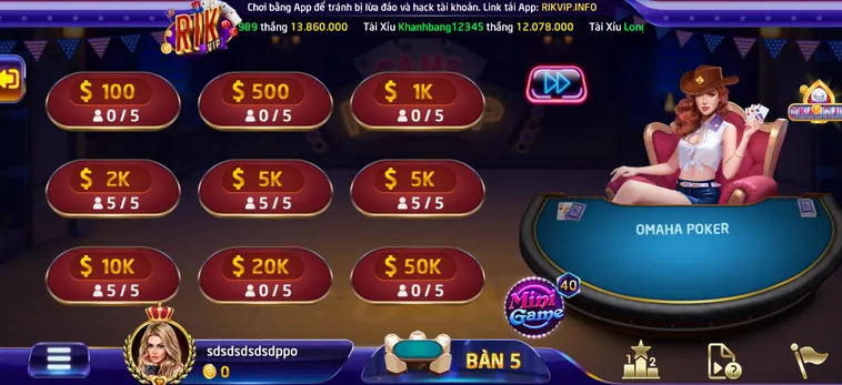 Bí Kíp Chinh Phục Omaha Poker 6 Tại RikVip Với Tỷ Lệ Thắng Cao