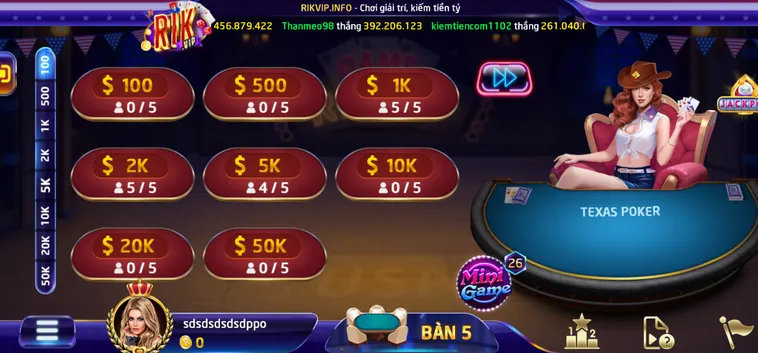 Texas Poker Tại RikVip Đỉnh Cao Trí Tuệ Và Chiến Thuật Cá Cược Toàn Cầu
