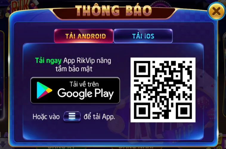 Hướng dẫn tải xuống ứng dụng trên di động.